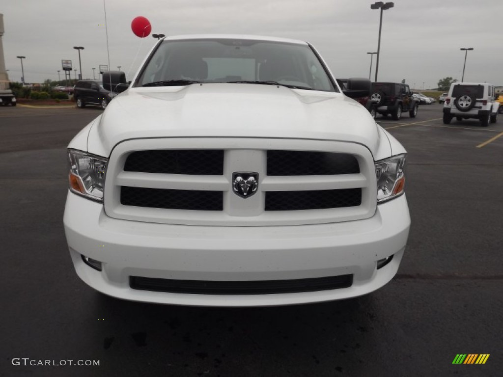 2012 Ram 1500 Express Crew Cab 4x4 - Bright White / Dark Slate Gray/Medium Graystone photo #2