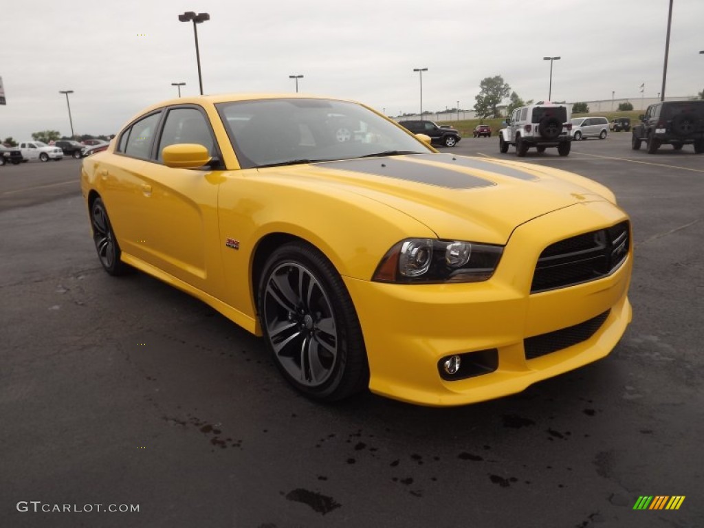 Stinger Yellow 2012 Dodge Charger SRT8 Super Bee Exterior Photo #64432670