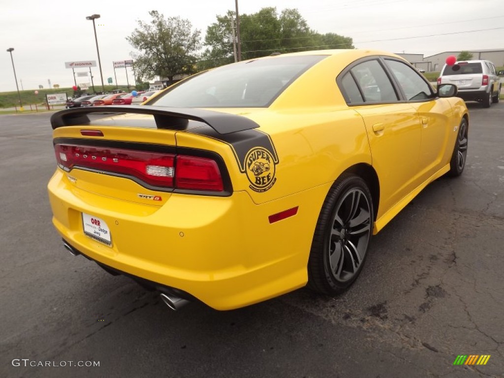 2012 Charger SRT8 Super Bee - Stinger Yellow / Black/Super Bee Stripes photo #5