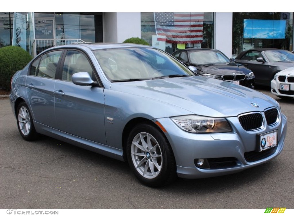 2010 3 Series 328i xDrive Sedan - Blue Water Metallic / Beige photo #3