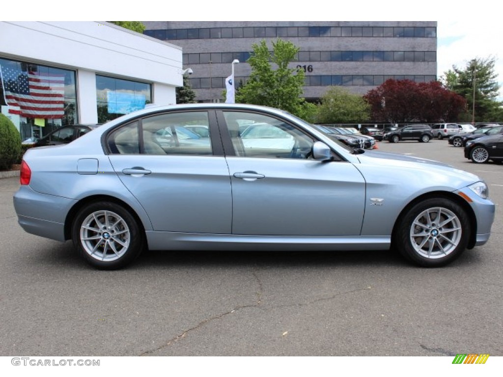 2010 3 Series 328i xDrive Sedan - Blue Water Metallic / Beige photo #4