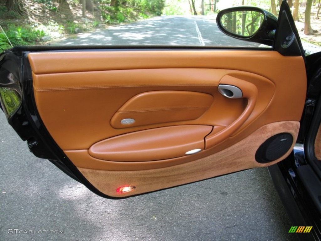 2003 Porsche 911 Turbo Coupe Natural Brown Door Panel Photo #64434359