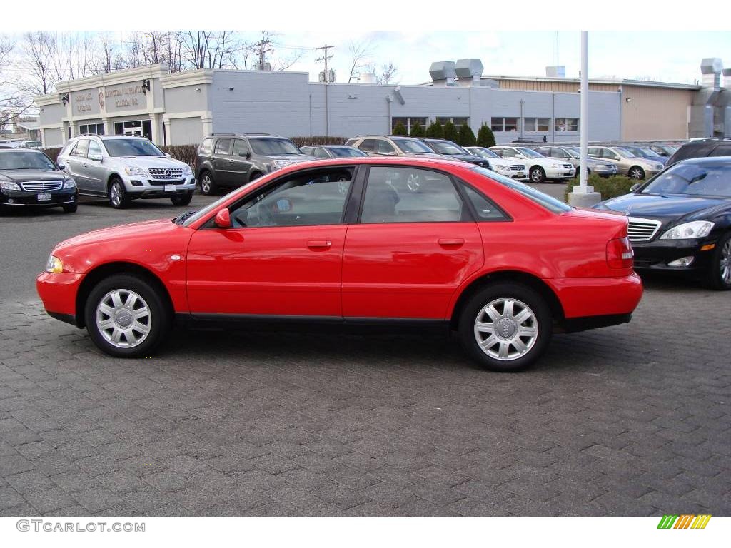 1999 A4 1.8T quattro Sedan - Laser Red / Onyx photo #5