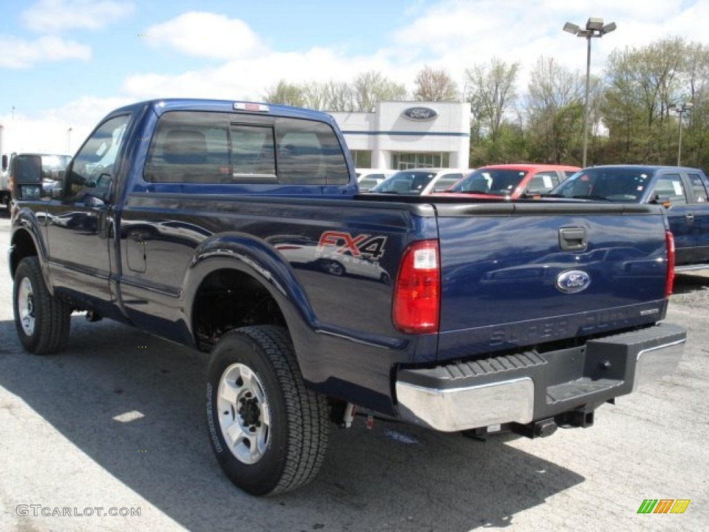 2012 F350 Super Duty XLT Regular Cab 4x4 - Dark Blue Pearl Metallic / Steel photo #6