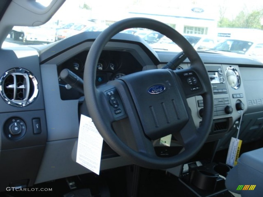 2012 F350 Super Duty XLT Regular Cab 4x4 - Dark Blue Pearl Metallic / Steel photo #11