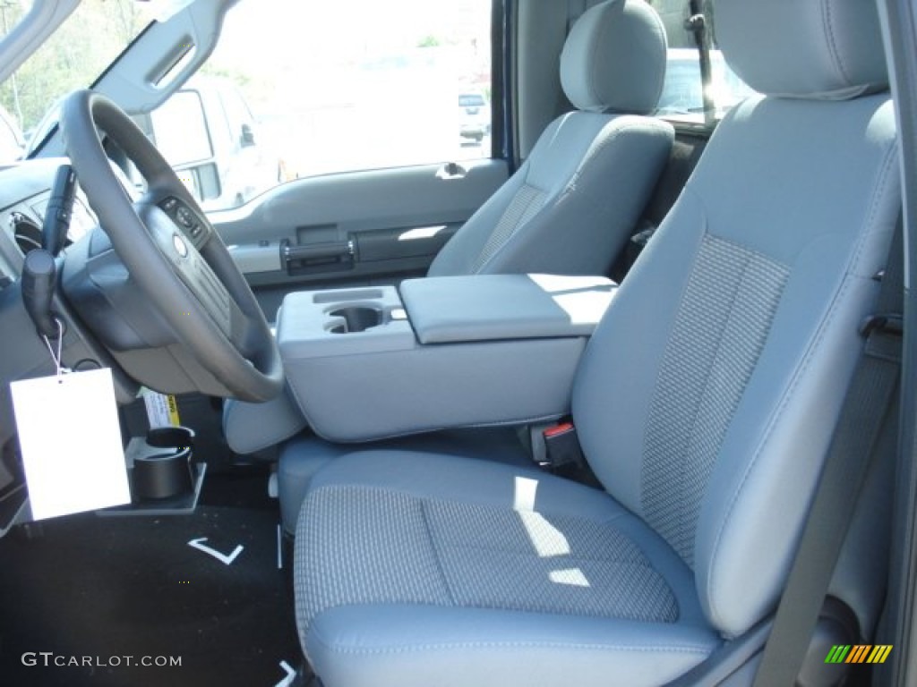 2012 F350 Super Duty XLT Regular Cab 4x4 - Dark Blue Pearl Metallic / Steel photo #12