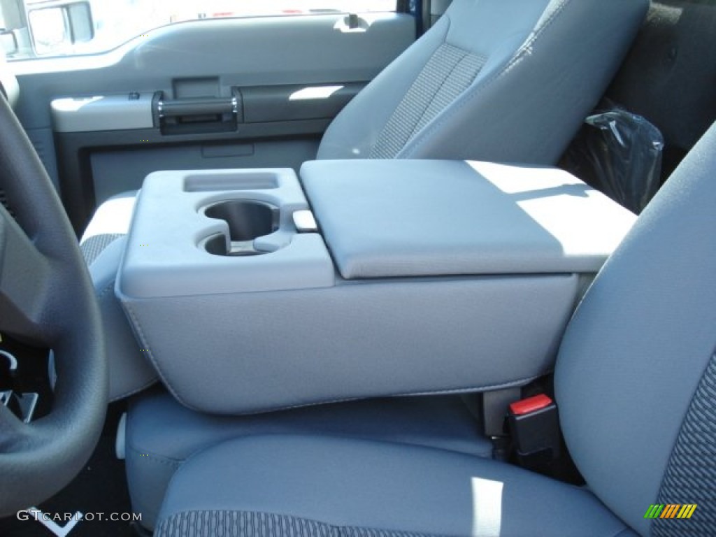 2012 F350 Super Duty XLT Regular Cab 4x4 - Dark Blue Pearl Metallic / Steel photo #15