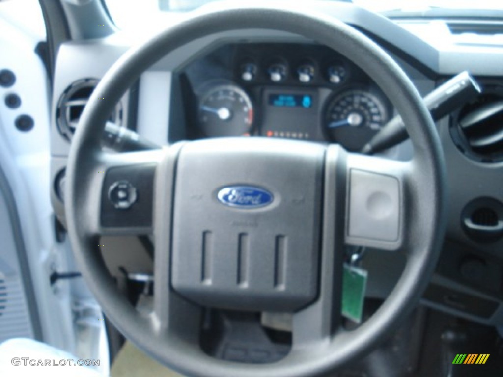 2012 F350 Super Duty XL Regular Cab 4x4 Dump Truck - Oxford White / Steel photo #18