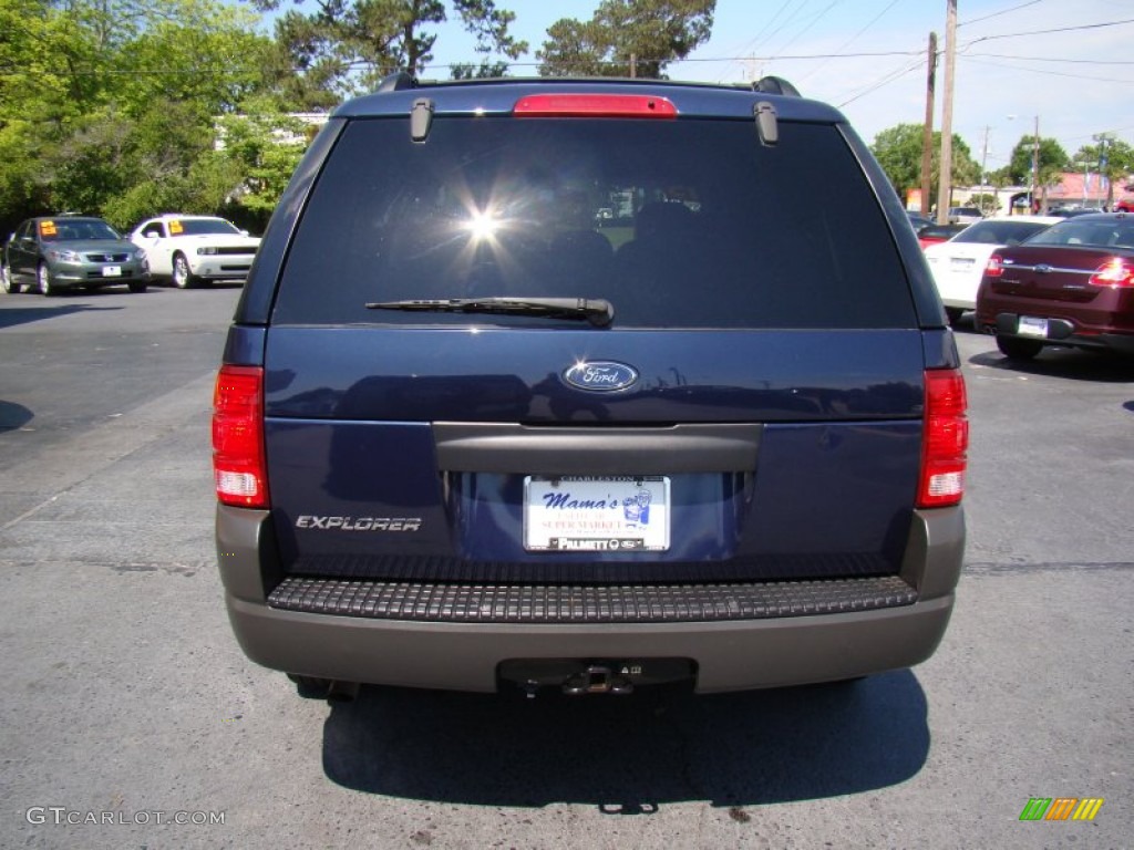 2003 Explorer XLS 4x4 - True Blue Metallic / Graphite Grey photo #7