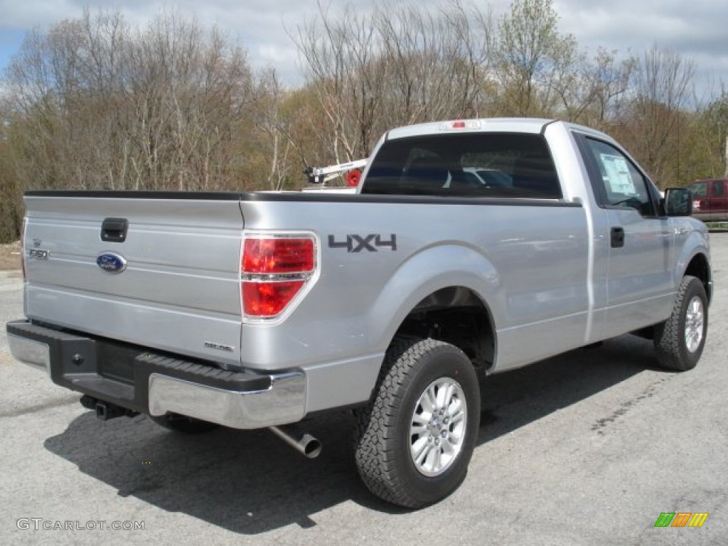 Ingot Silver Metallic 2012 Ford F150 XLT Regular Cab 4x4 Exterior Photo #64436790