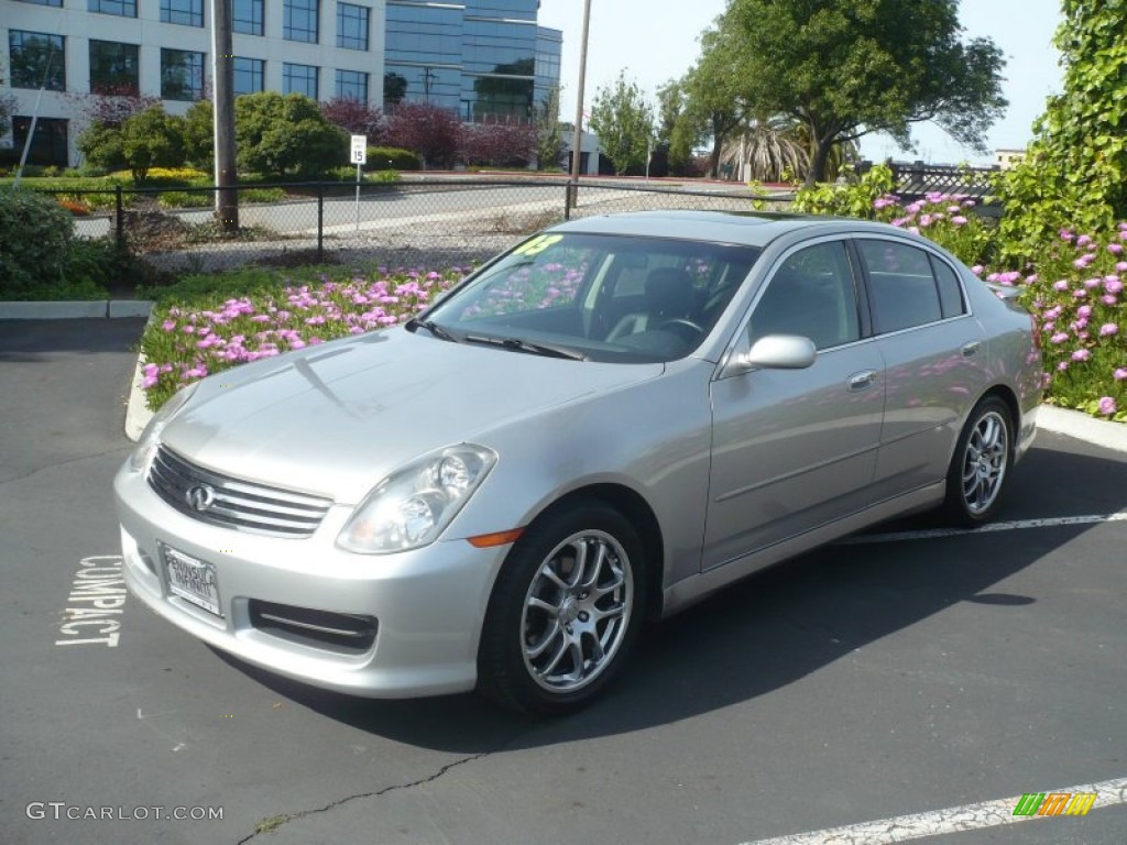2003 G 35 Sedan - Brilliant Silver Metallic / Graphite photo #3
