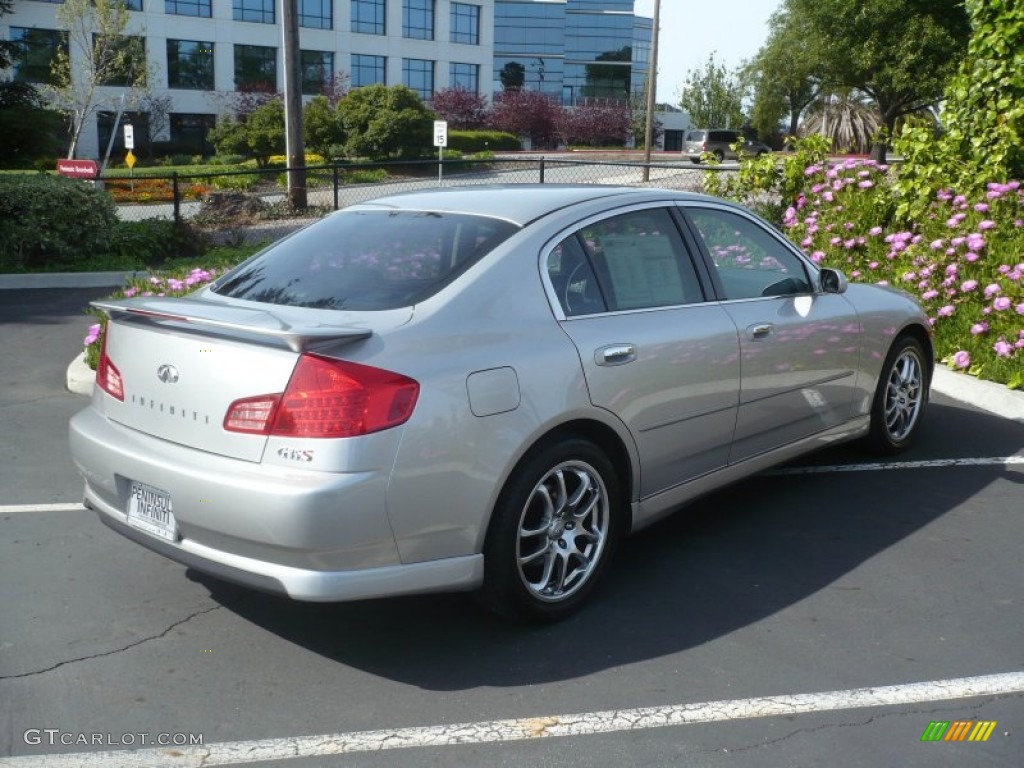 2003 G 35 Sedan - Brilliant Silver Metallic / Graphite photo #8