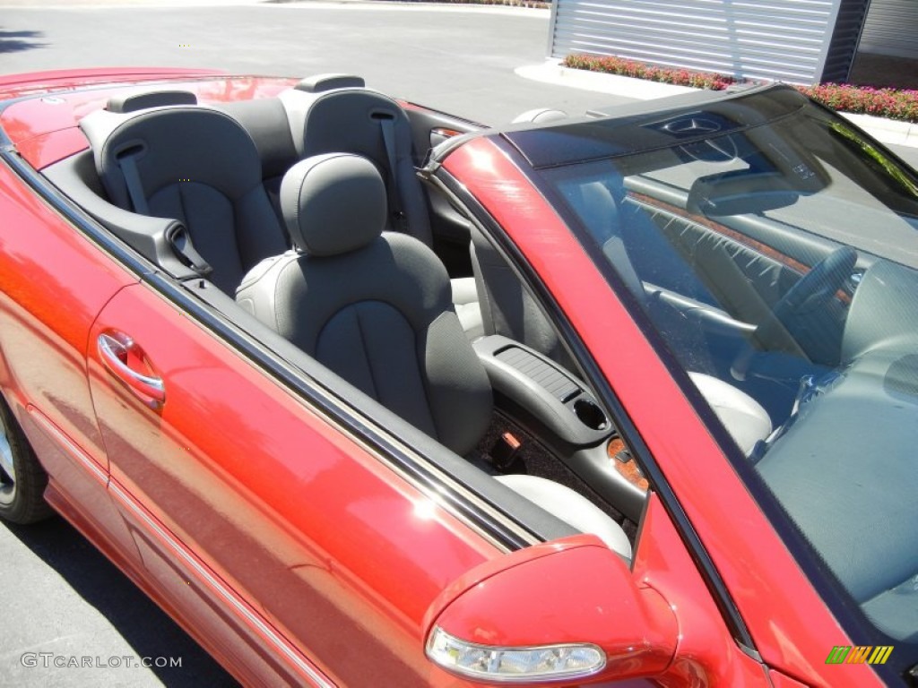 2009 CLK 350 Cabriolet - Mars Red / Black/Ash photo #13