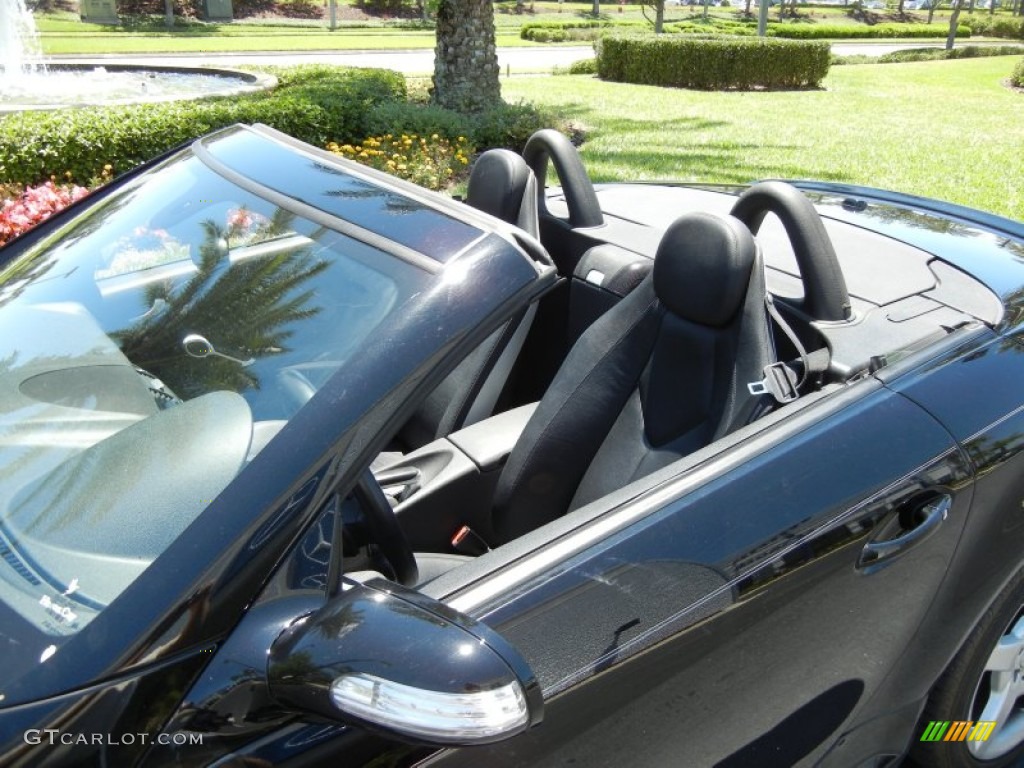 2008 SLK 350 Roadster - Black / Black photo #10