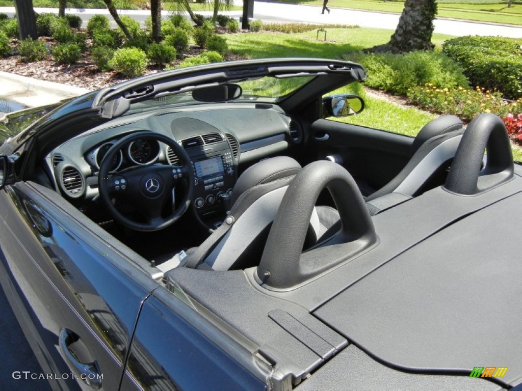 2008 SLK 350 Roadster - Black / Black photo #11