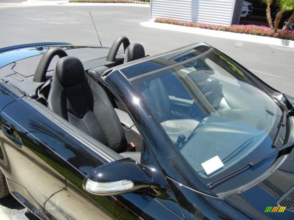 2008 SLK 350 Roadster - Black / Black photo #13