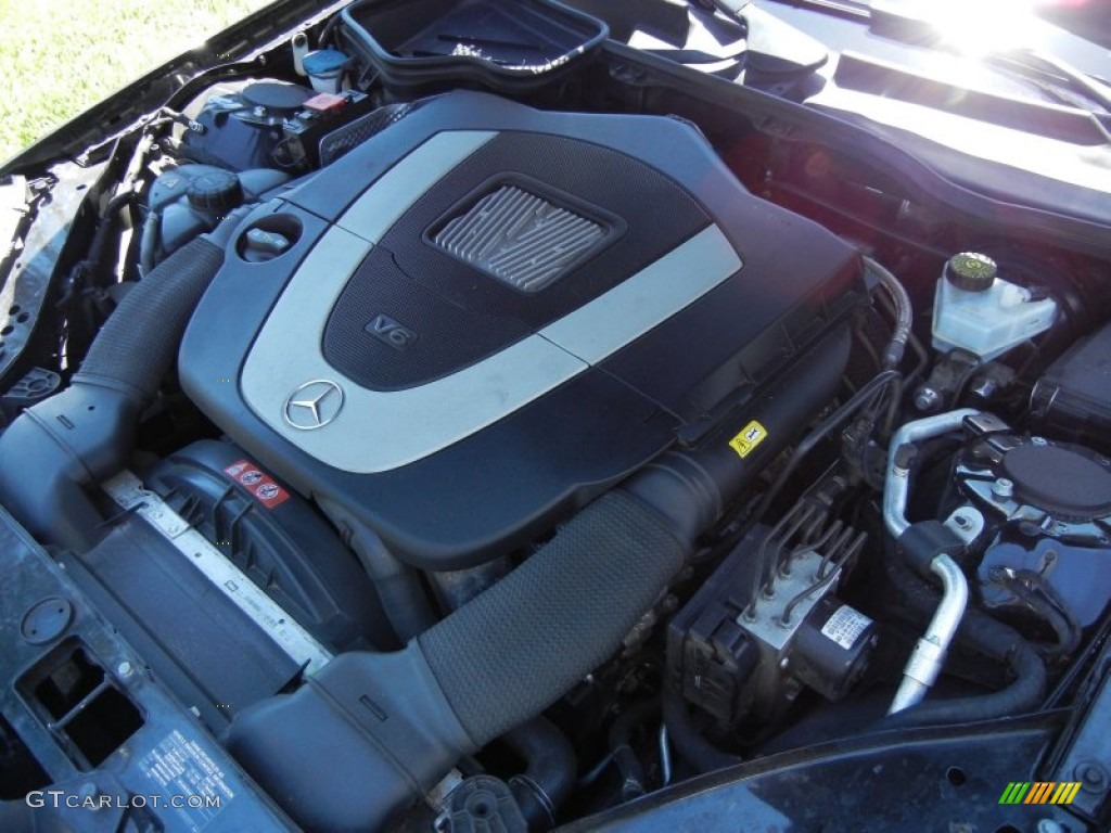 2008 SLK 350 Roadster - Black / Black photo #30