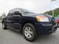 2008 Majestic Blue Nissan Titan LE Crew Cab  photo #7