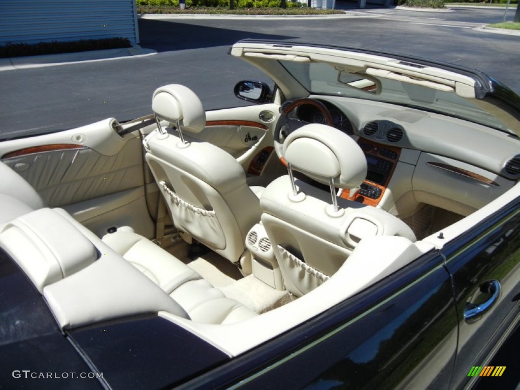 2004 CLK 500 Cabriolet - Mocha Black Metallic / Stone photo #12