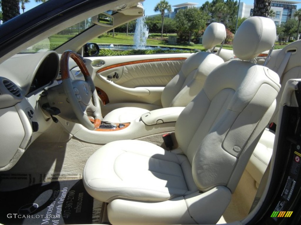 2004 CLK 500 Cabriolet - Mocha Black Metallic / Stone photo #16