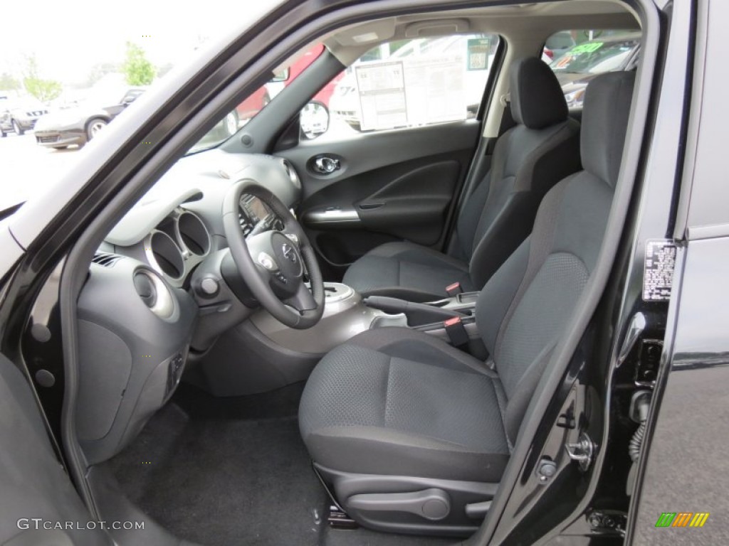 Black/Silver Trim Interior 2012 Nissan Juke SV Photo #64440531