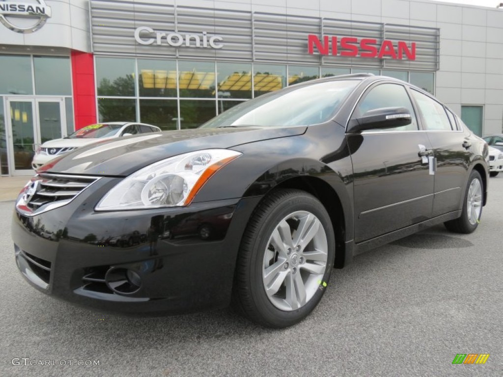 2012 Altima 3.5 SR - Super Black / Charcoal photo #1