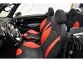 Black/Rooster Red Interior Photo for 2009 Mini Cooper #64441218