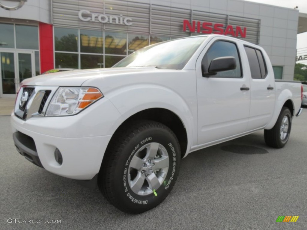 2012 Frontier SV Crew Cab - Avalanche White / Steel photo #1