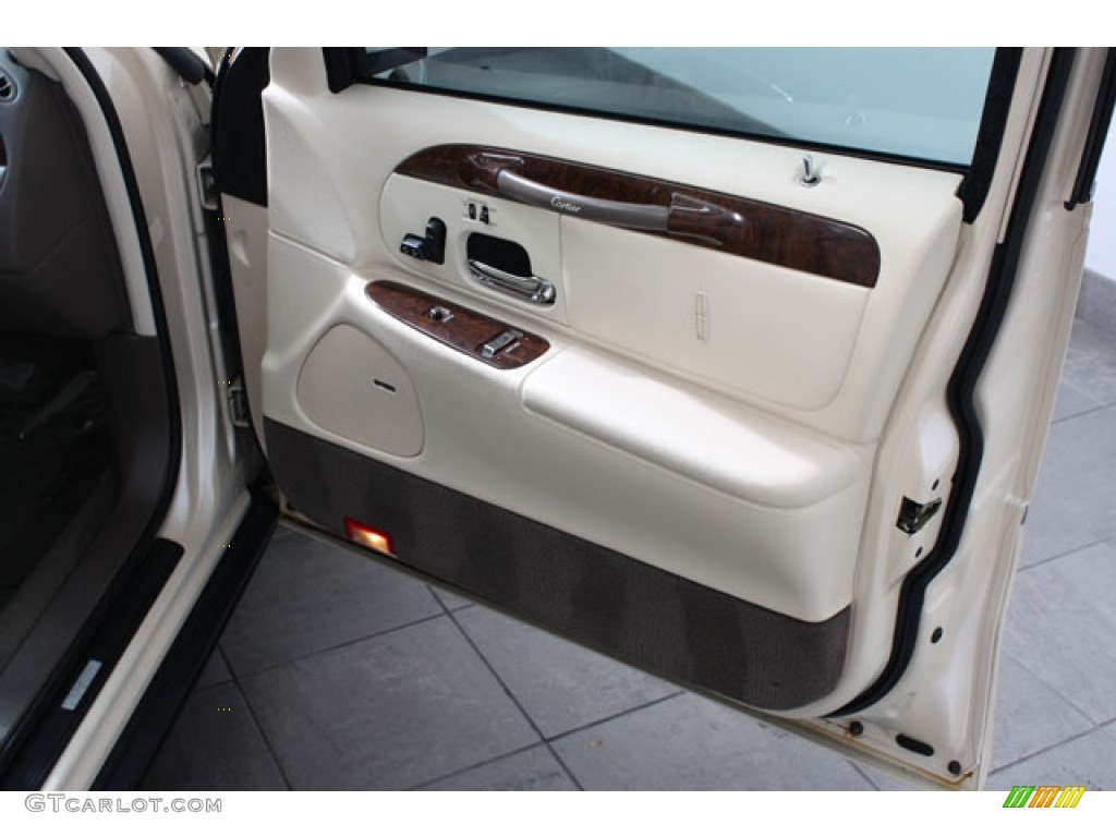 1998 Lincoln Town Car Cartier Light Parchment Door Panel Photo #64441926