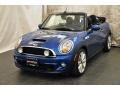 2012 Lightning Blue Metallic Mini Cooper S Convertible  photo #1