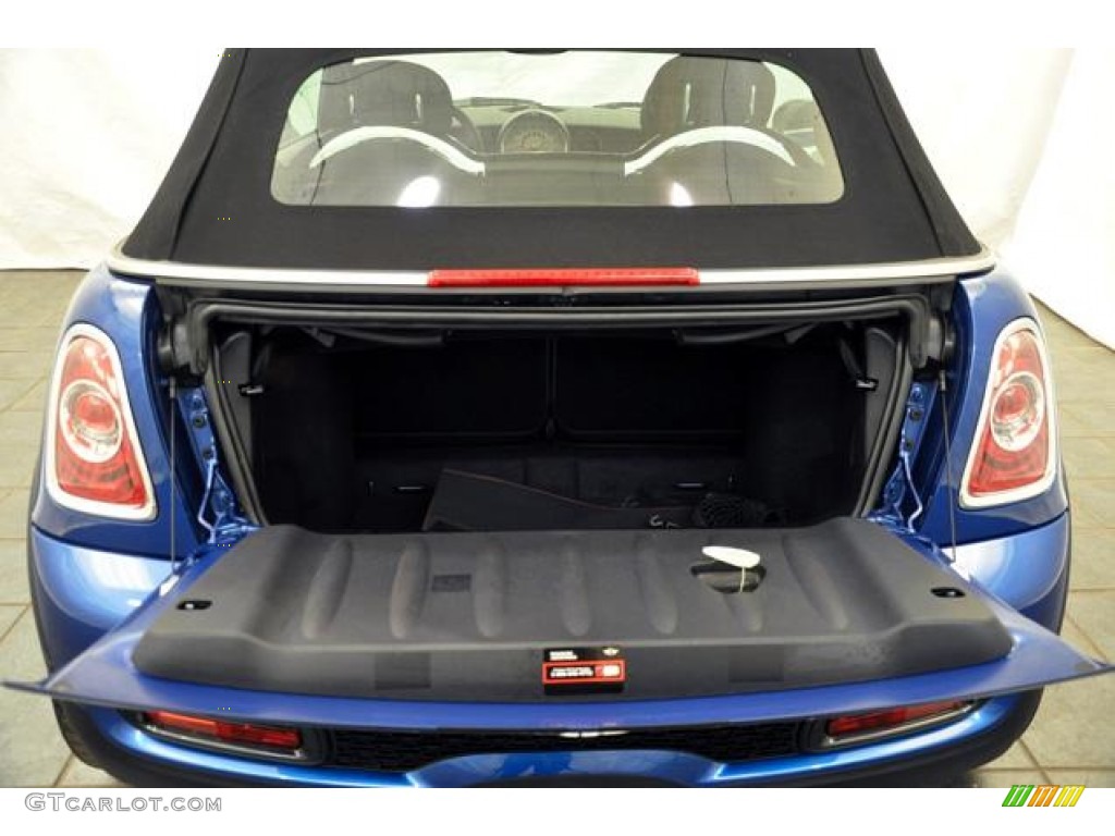 2012 Cooper S Convertible - Lightning Blue Metallic / Carbon Black photo #9