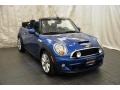 2012 Lightning Blue Metallic Mini Cooper S Convertible  photo #12