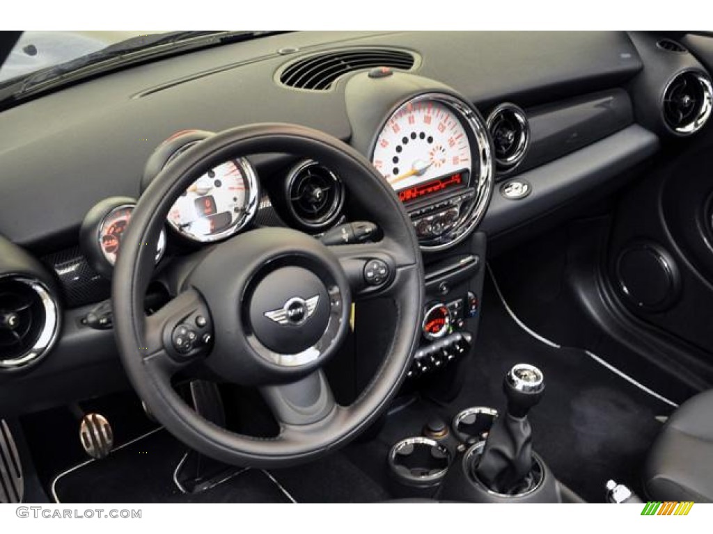 2012 Cooper S Convertible - Lightning Blue Metallic / Carbon Black photo #22