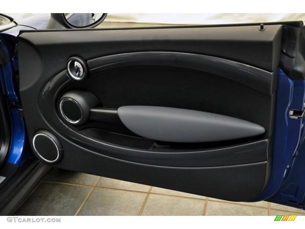 2012 Cooper S Convertible - Lightning Blue Metallic / Carbon Black photo #25