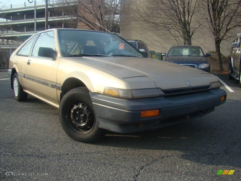 1988 Accord DX Hatchback - Gold Metallic / Beige photo #1