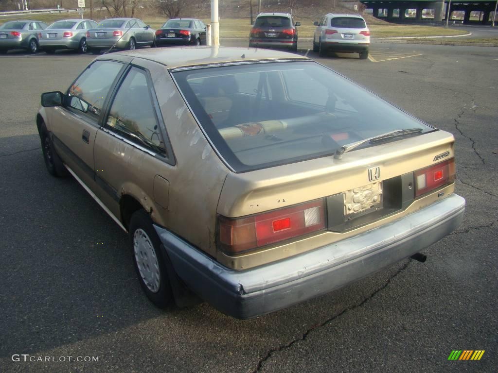 1988 Accord DX Hatchback - Gold Metallic / Beige photo #6