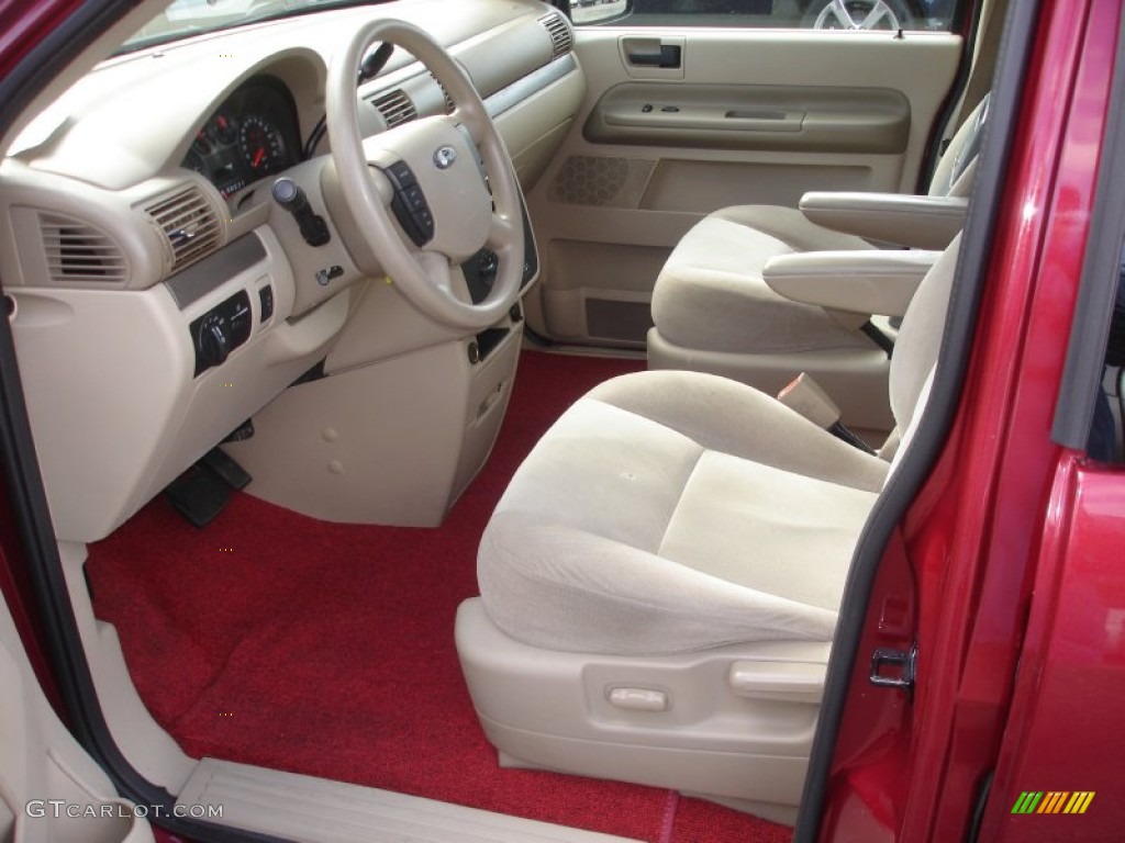 Pebble Beige Interior 2004 Ford Freestar SES Photo #64443108