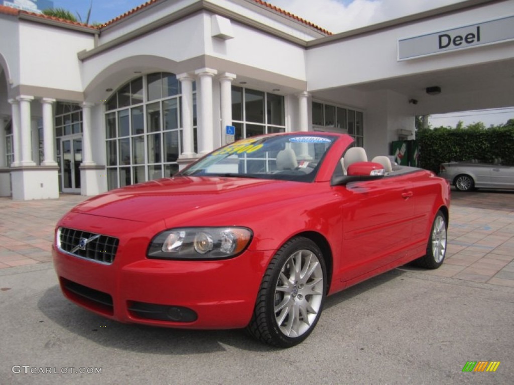 2008 C70 T5 - Passion Red / Calcite Cream photo #1