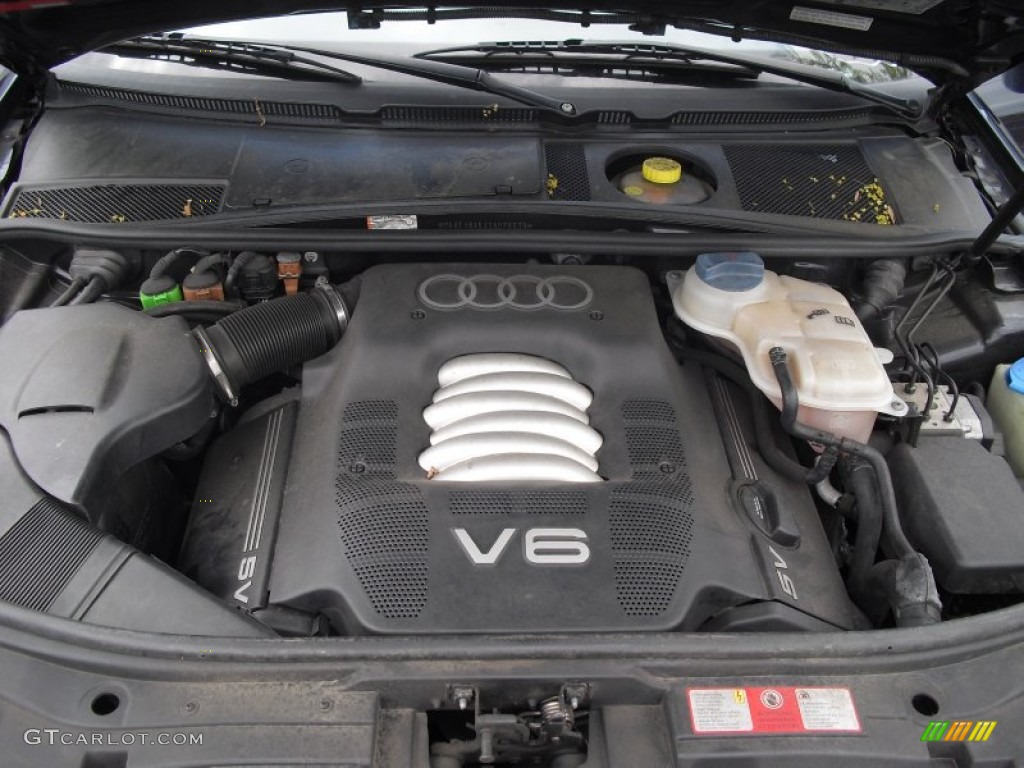 2001 A6 2.8 quattro Sedan - Santorin Blue Pearl Effect / Melange photo #54