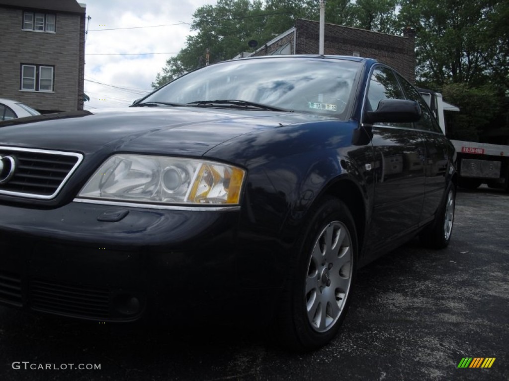 2001 A6 2.8 quattro Sedan - Santorin Blue Pearl Effect / Melange photo #65
