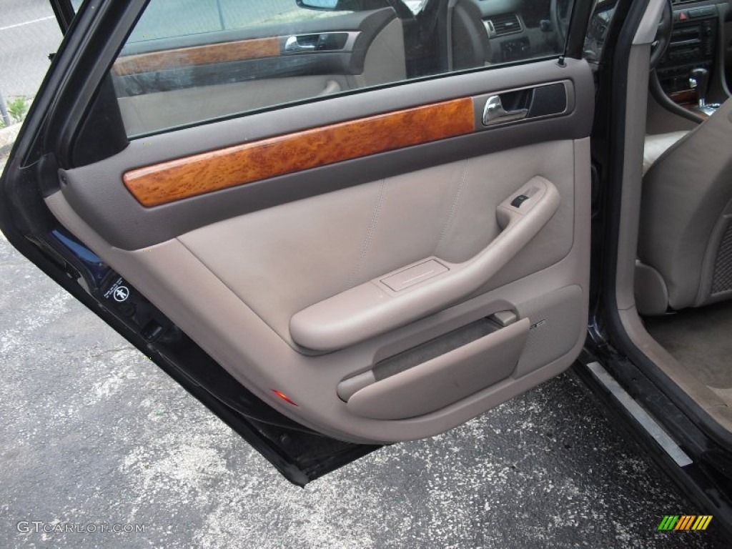 2001 A6 2.8 quattro Sedan - Santorin Blue Pearl Effect / Melange photo #72