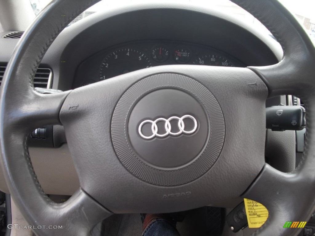 2001 A6 2.8 quattro Sedan - Santorin Blue Pearl Effect / Melange photo #101