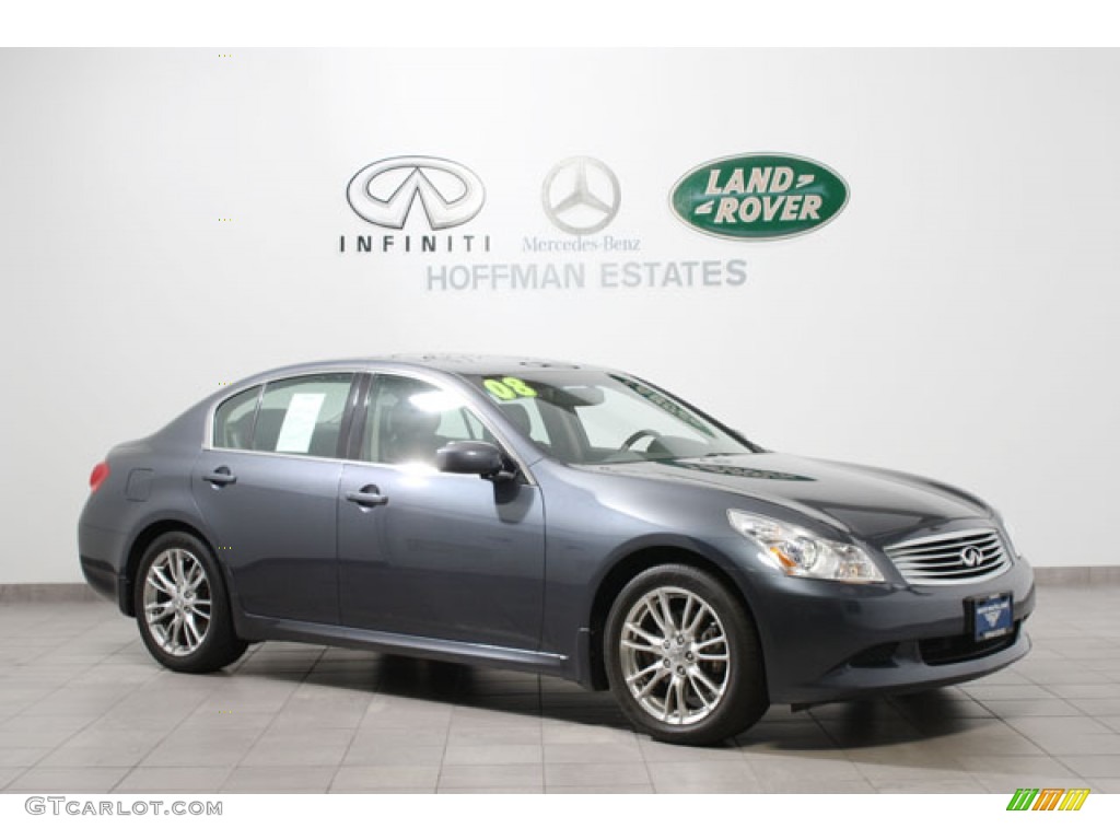 2008 G 35 x S Sedan - Blue Slate Metallic / Graphite photo #1