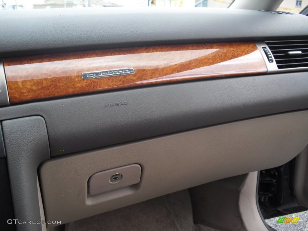 2001 A6 2.8 quattro Sedan - Santorin Blue Pearl Effect / Melange photo #103