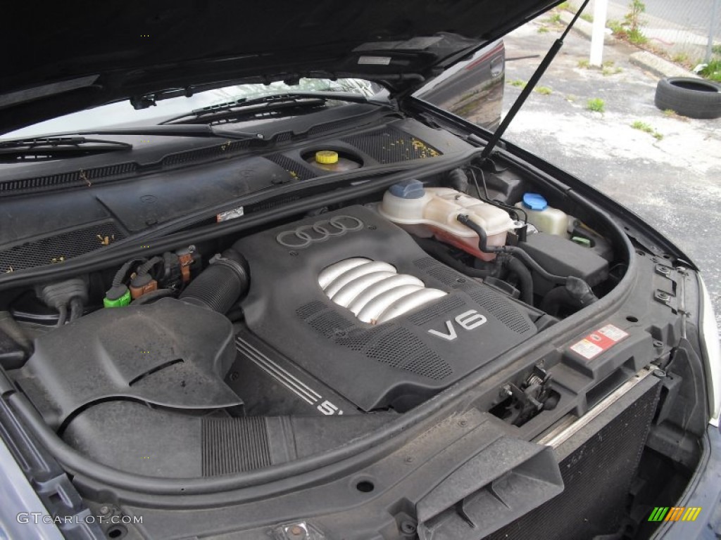 2001 A6 2.8 quattro Sedan - Santorin Blue Pearl Effect / Melange photo #110