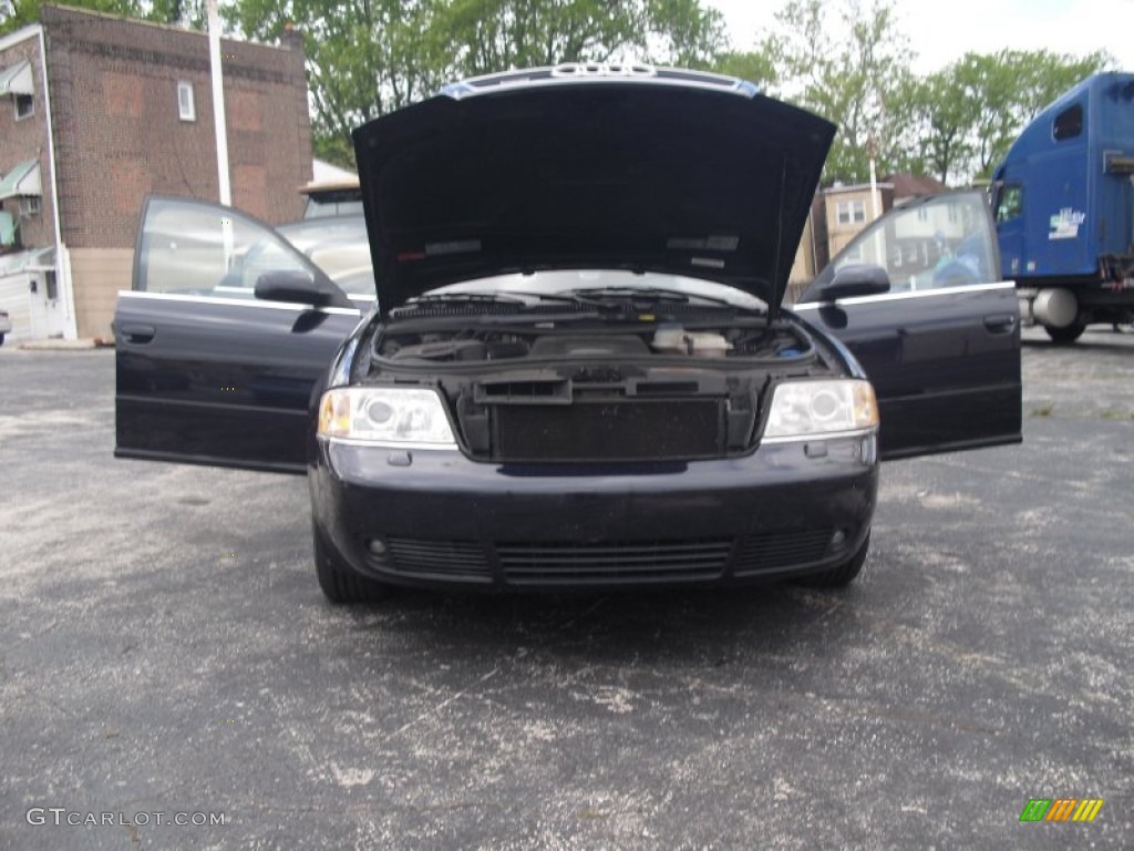 2001 A6 2.8 quattro Sedan - Santorin Blue Pearl Effect / Melange photo #112