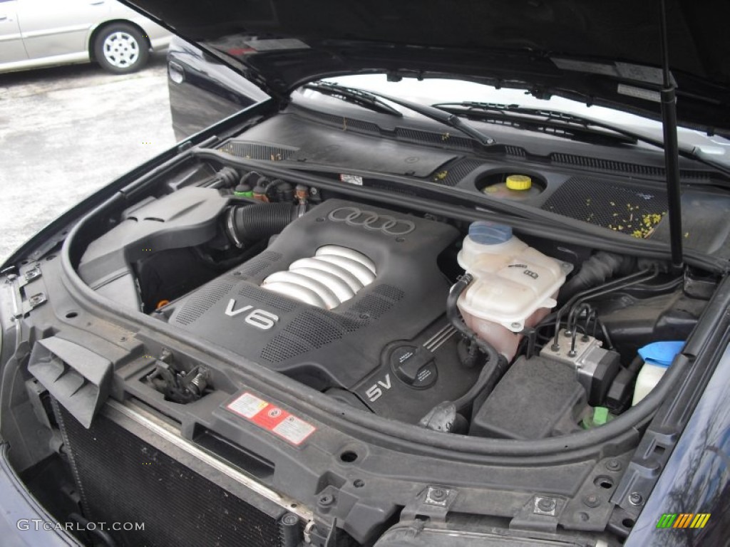 2001 A6 2.8 quattro Sedan - Santorin Blue Pearl Effect / Melange photo #113