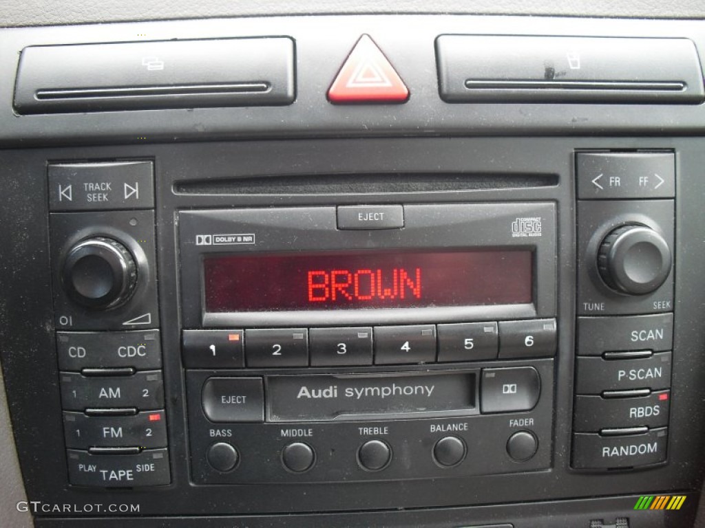 2001 A6 2.8 quattro Sedan - Santorin Blue Pearl Effect / Melange photo #115