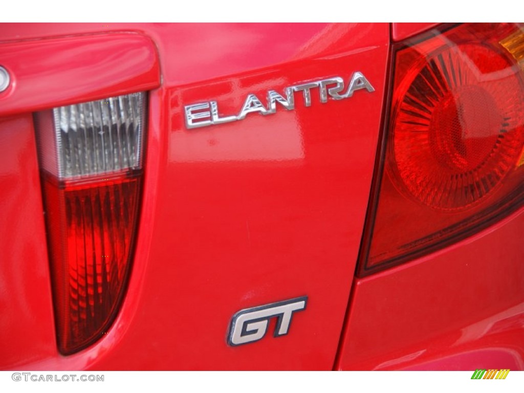 2001 Elantra GT - Cardinal Red / Gray photo #6