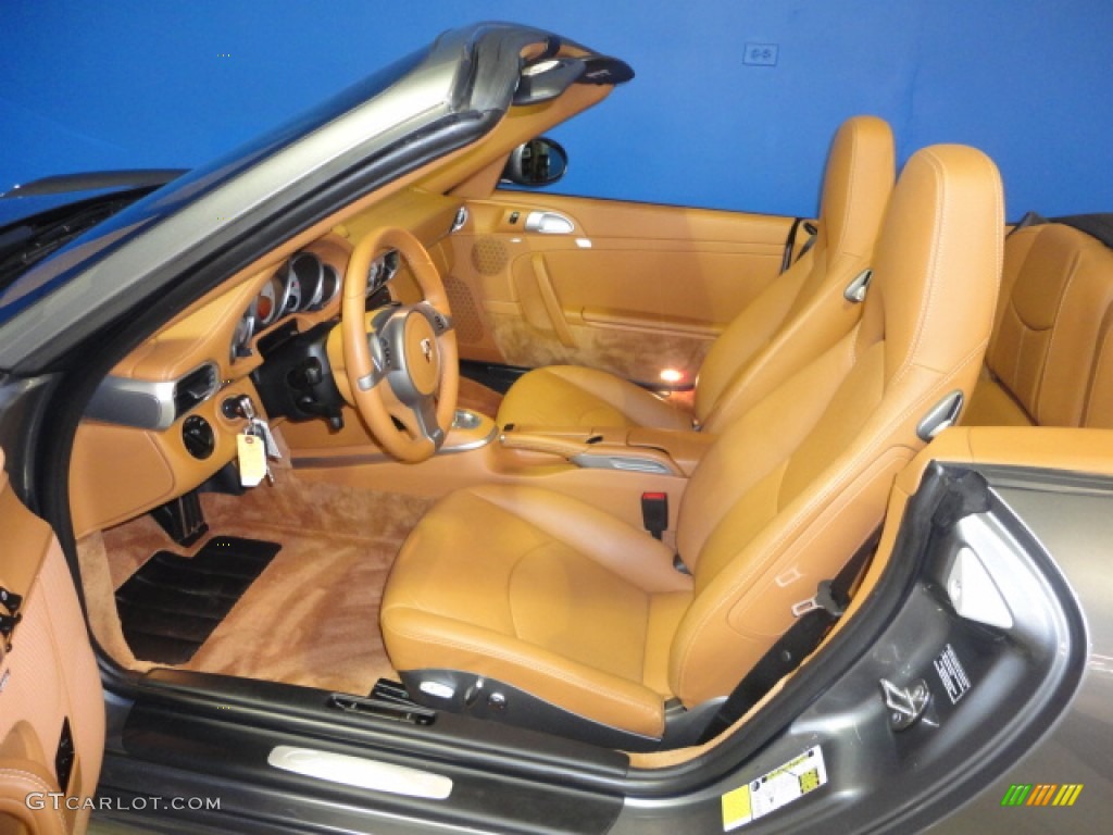 Natural Brown Interior 2009 Porsche 911 Carrera S Cabriolet Photo #64446843